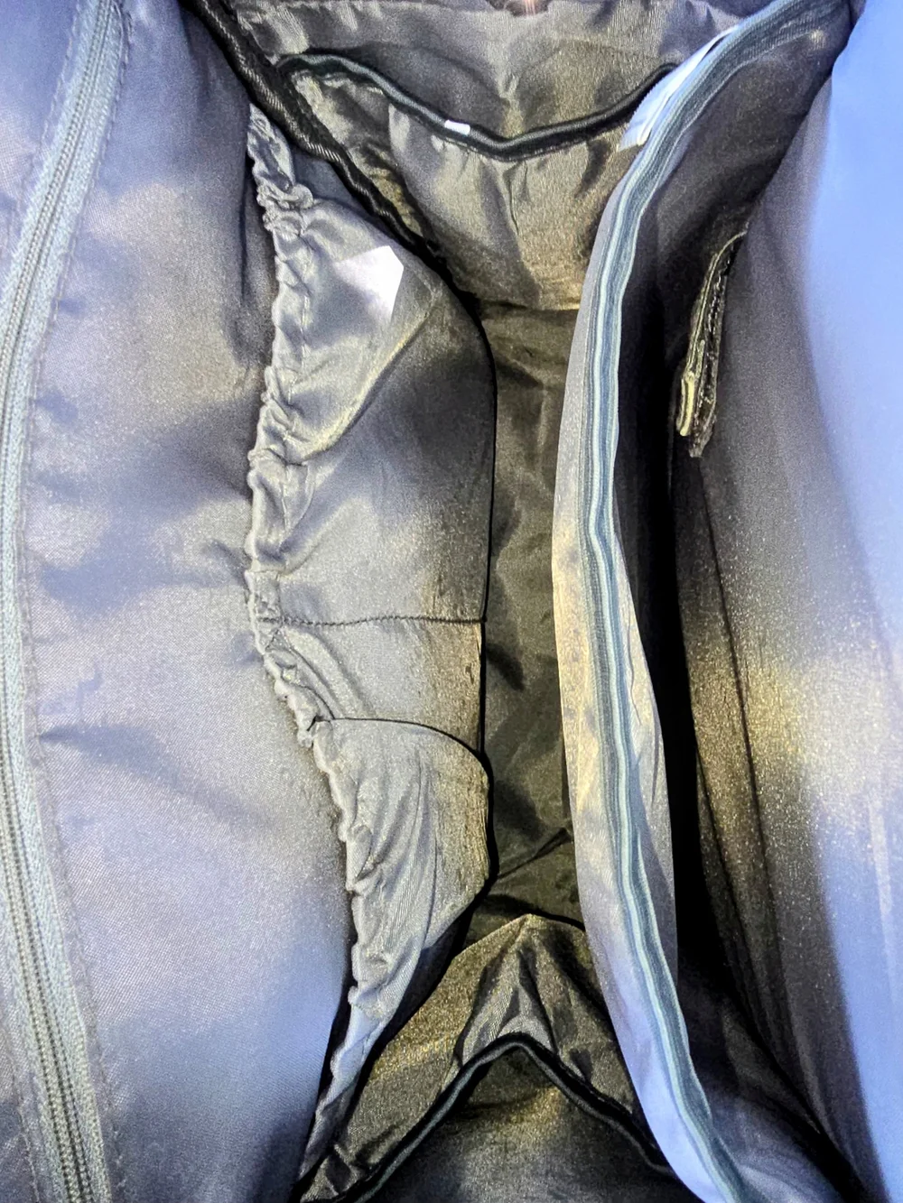 Ruwalino Navy Baby Diaper Backpack with Tan Accents